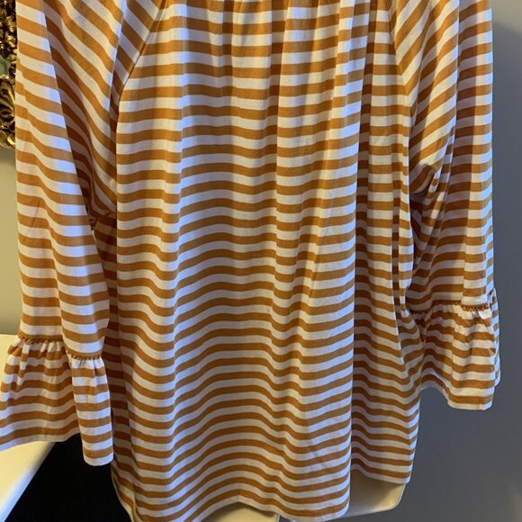 NEW Gold Striped Top by Michael Kors - Picture 2 of 2